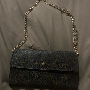 Luxury Black and Brown Designer Chain Bag